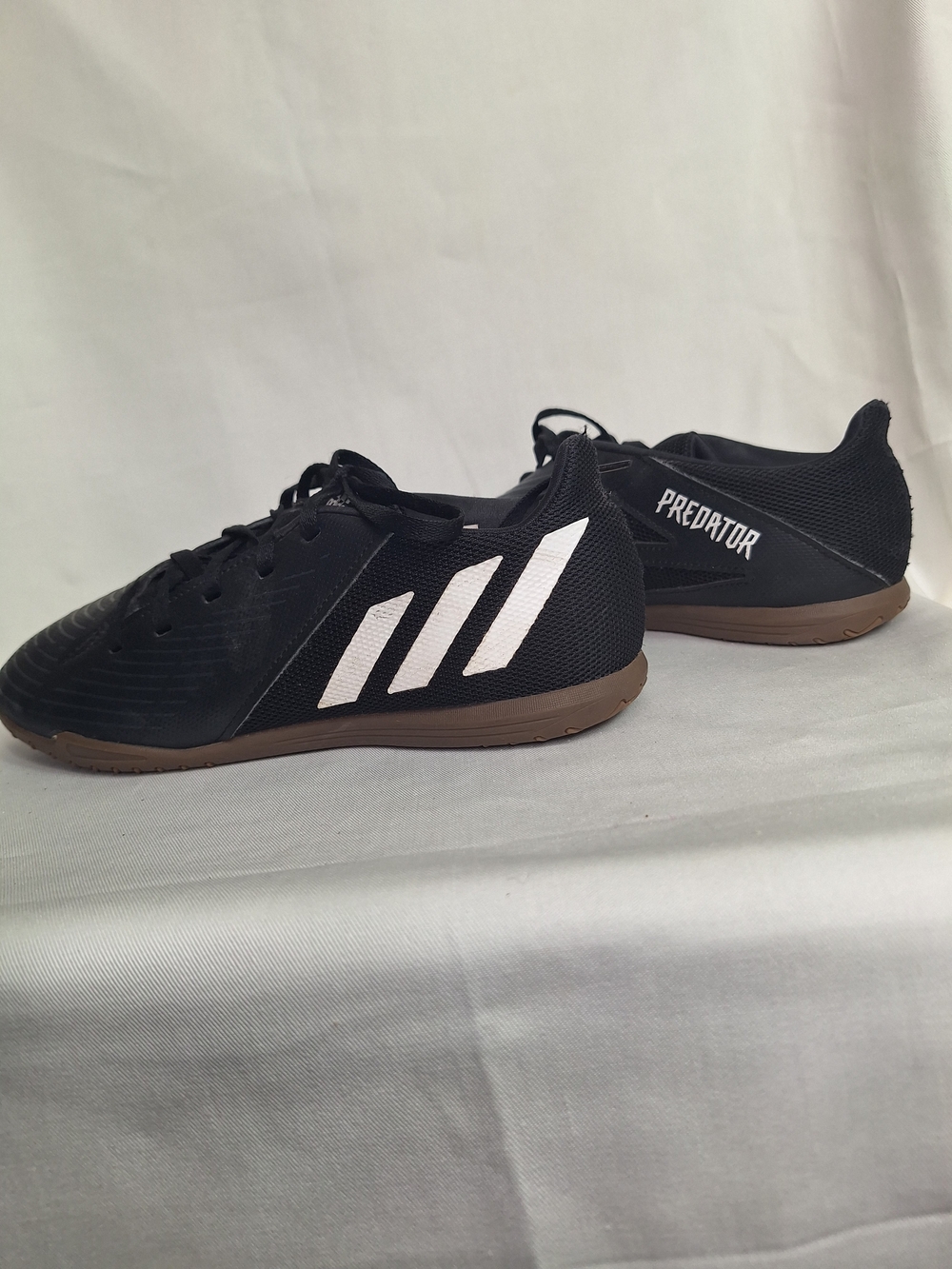 adidas Predator Indoor Soccer Shoes - Black/White/Brown
